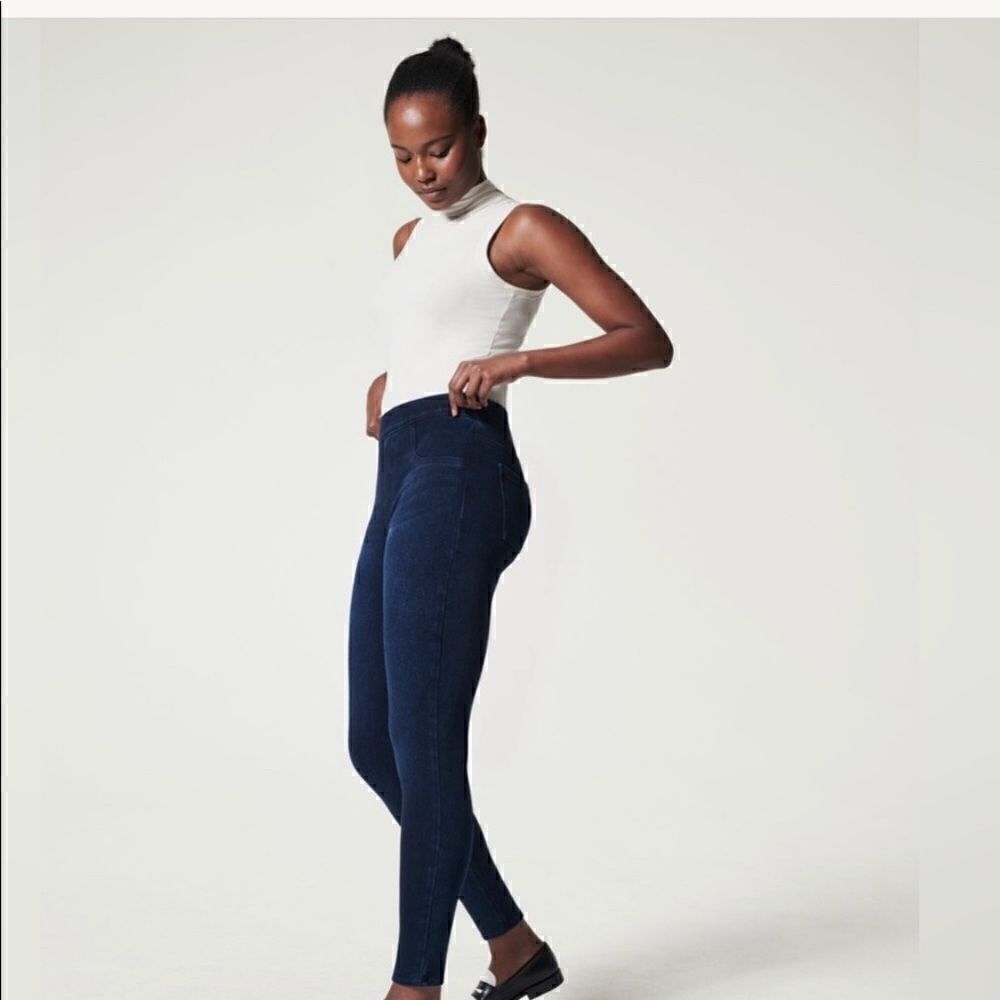Spanx Jean-ish Ankle Leggings Size Medium